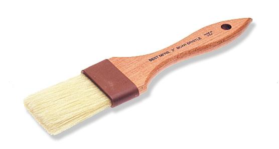 Best Boar Bristle Basting Brush Flat  2"